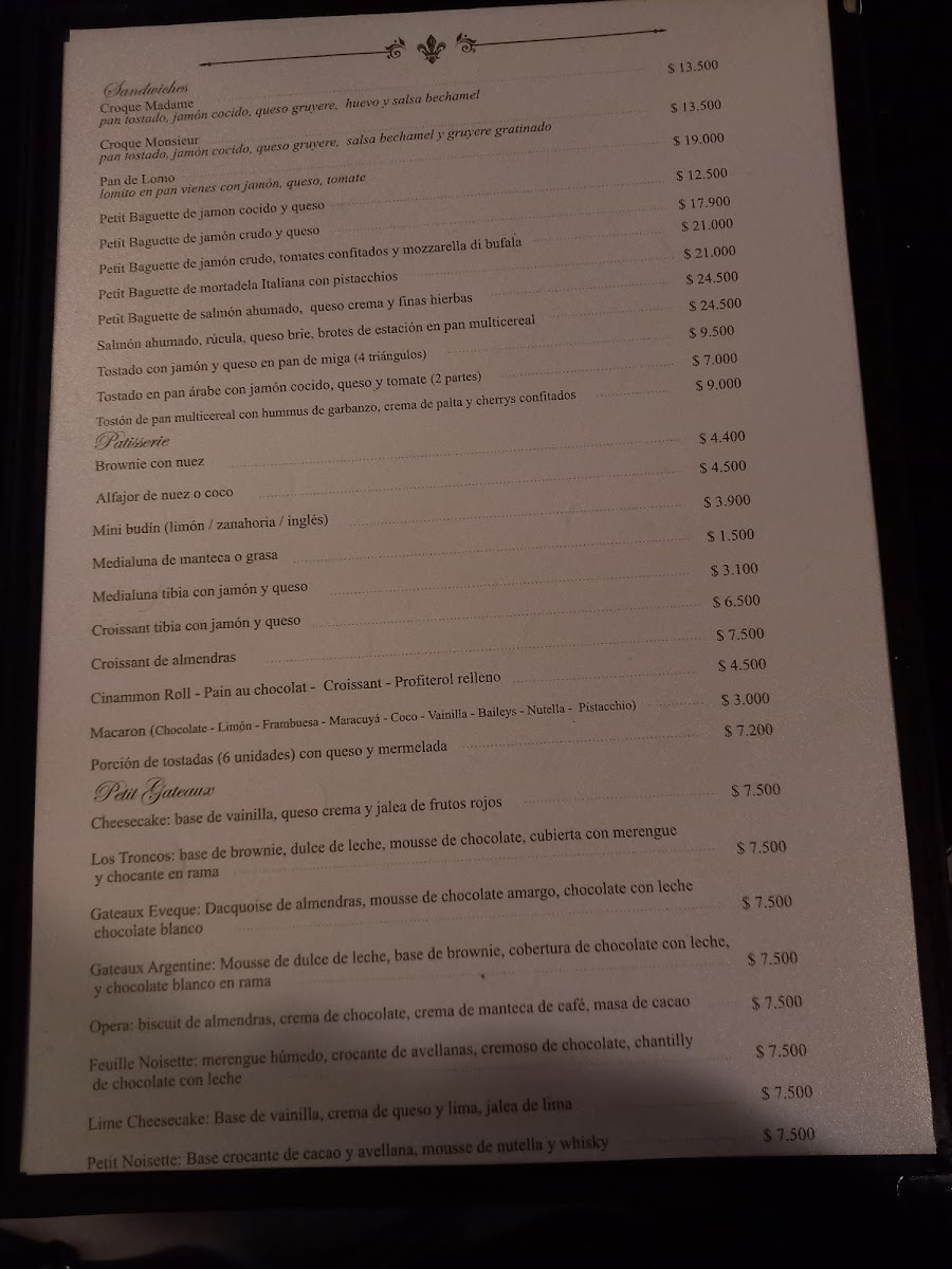 L'Époque Bistro Menu - Image 1
